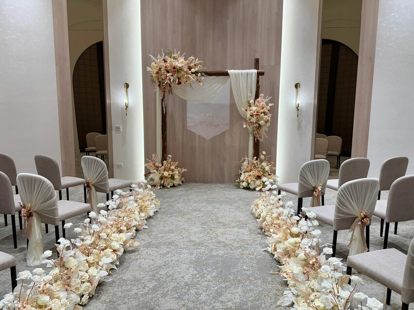 桃園市桃園區超美奶茶色！晶宴會館桃園館全新裝潢，奶茶人瘋掉，浪漫美翻又超有質感！