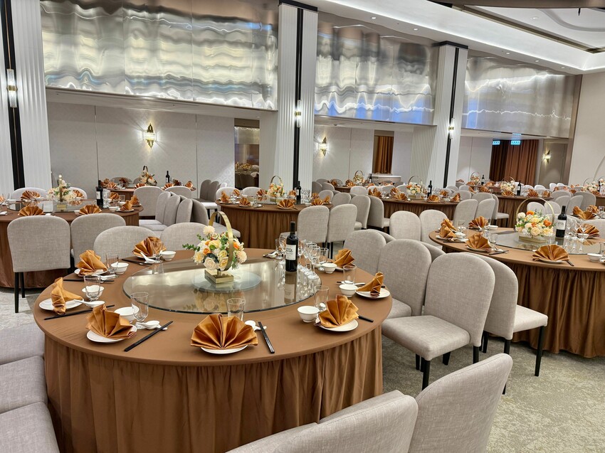 桃園市桃園區超美奶茶色！晶宴會館桃園館全新裝潢，奶茶人瘋掉，浪漫美翻又超有質感！