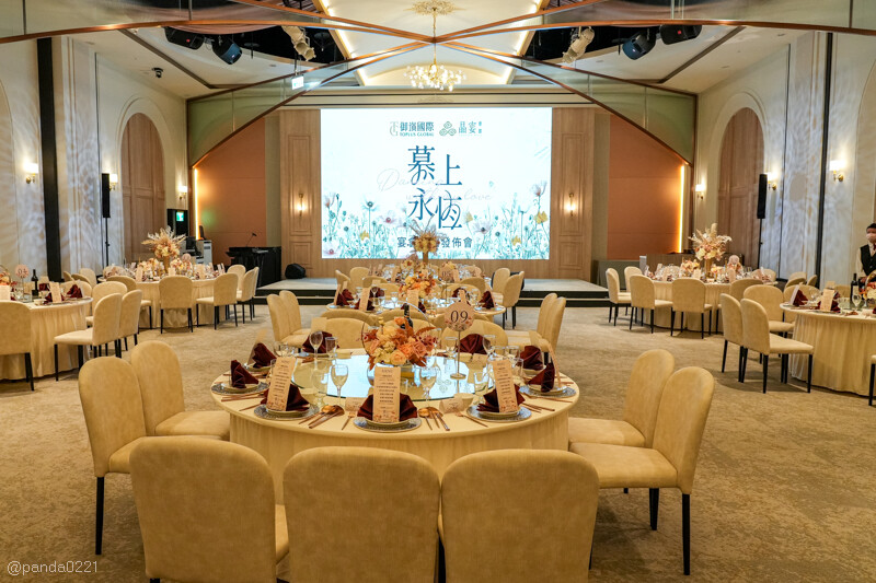 桃園|晶宴會館-桃園館.全新開幕!全台唯一獨棟、溫暖奶茶色系的典雅婚宴場地