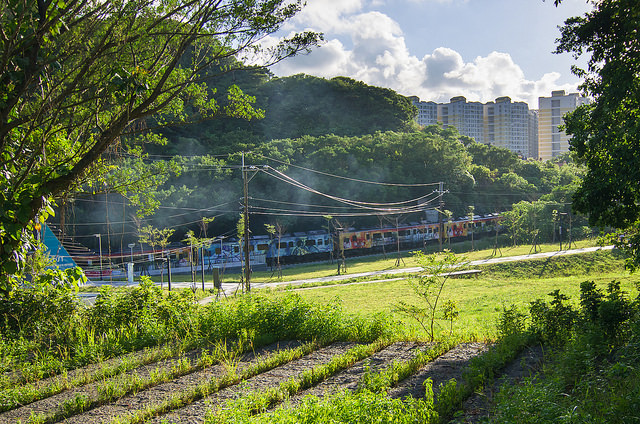 【基隆景點】浪漫的海科館火車站-依山傍海的深澳支線鐵路。站在八斗子站月台上感受歷史的紋路