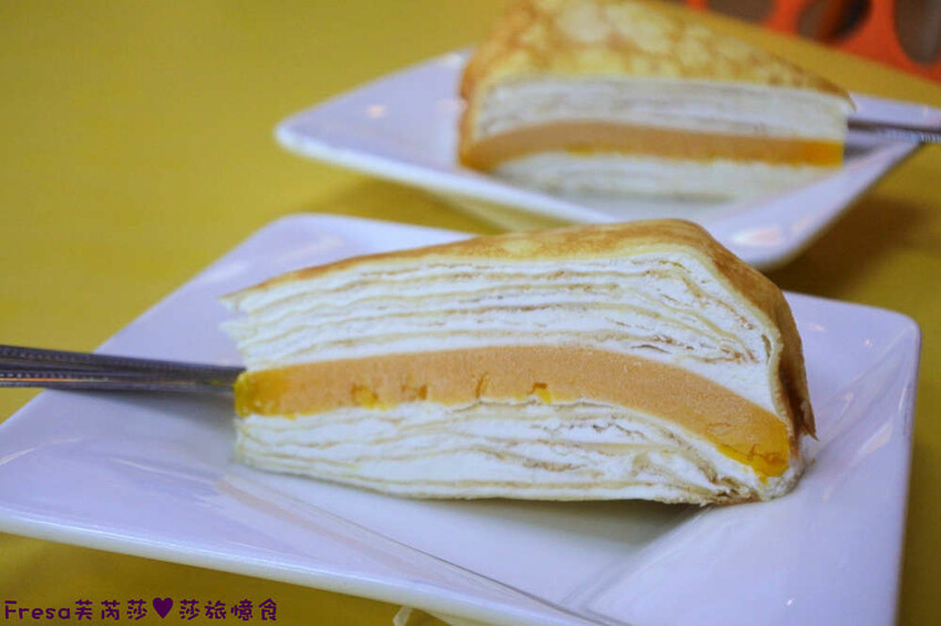 台南冰品【熱情小子芒果冰】玉井老街農會超舒適冰店.滿滿芒果疊成小山.細緻雪綿冰芒果香│千層蛋糕│玉井美食 - Fresa芙芮莎♥莎旅憶食