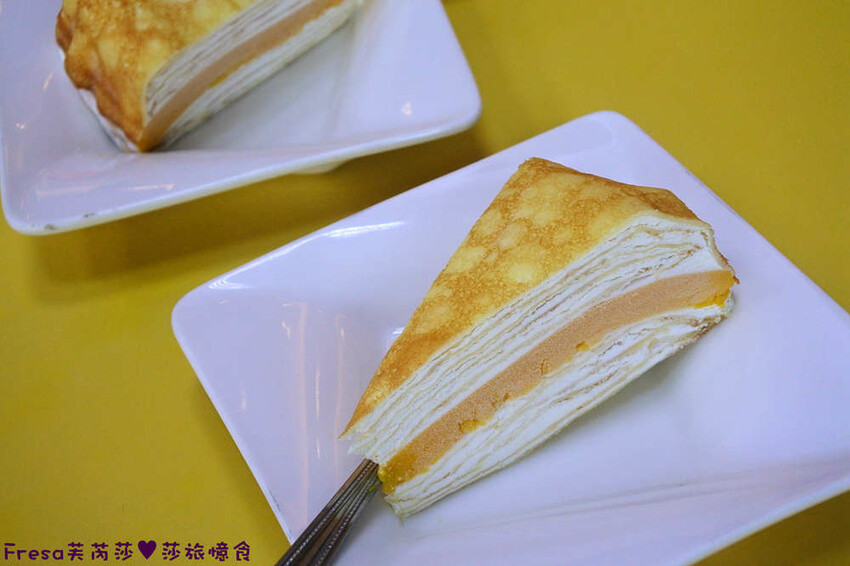 台南冰品【熱情小子芒果冰】玉井老街農會超舒適冰店.滿滿芒果疊成小山.細緻雪綿冰芒果香│千層蛋糕│玉井美食 - Fresa芙芮莎♥莎旅憶食
