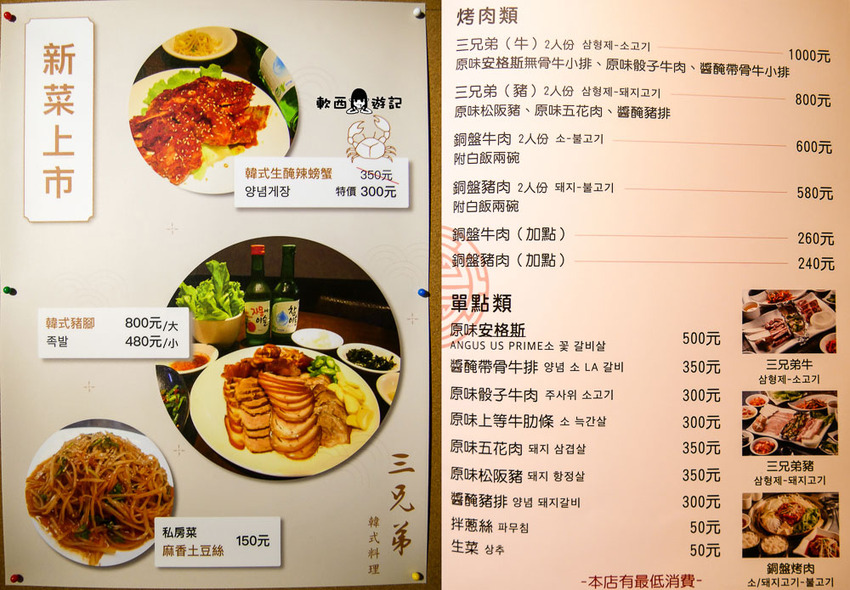 中山區韓式料理》三兄弟韓式料理●一秒到韓國~來行天宮吃道地韓式料理吧! 三兄弟烤肉超澎湃小菜還可無限續 - 軟西，遊記