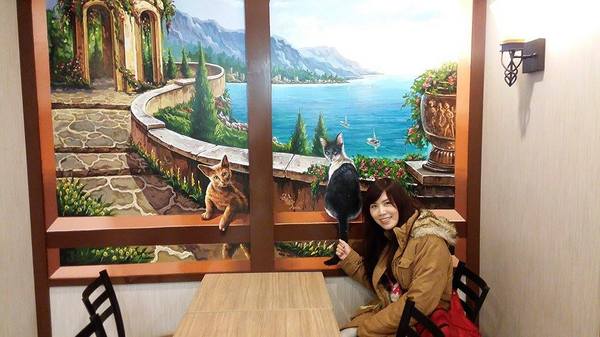 7-11 統一超商：【雲林景點】魔法貓屋7-11斗六保庄門市。快來喲!!~又有新的立體貓咪彩繪新作囉/小七超商應徵了喵星人/魔法森林喵咪的異想世界