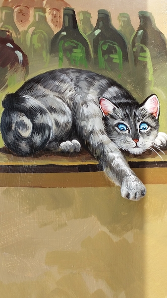 7-11 統一超商：【雲林景點】魔法貓屋7-11斗六保庄門市。快來喲!!~又有新的立體貓咪彩繪新作囉/小七超商應徵了喵星人/魔法森林喵咪的異想世界