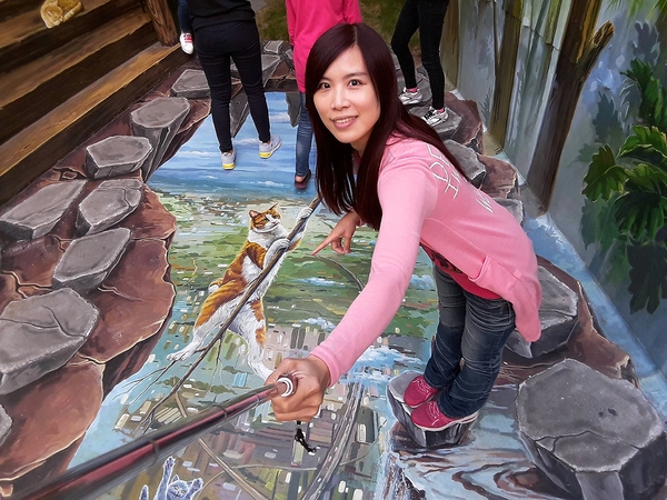 7-11 統一超商：【雲林景點】魔法貓屋7-11斗六保庄門市。快來喲!!~又有新的立體貓咪彩繪新作囉/小七超商應徵了喵星人/魔法森林喵咪的異想世界