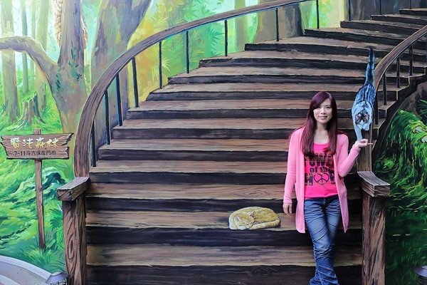 7-11 統一超商：【雲林景點】魔法貓屋7-11斗六保庄門市。快來喲!!~又有新的立體貓咪彩繪新作囉/小七超商應徵了喵星人/魔法森林喵咪的異想世界