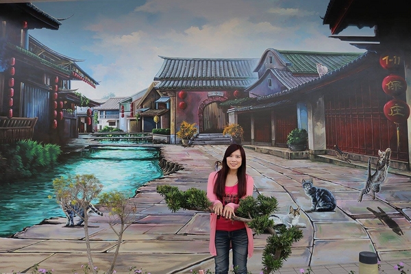 7-11 統一超商：【雲林景點】魔法貓屋7-11斗六保庄門市。快來喲!!~又有新的立體貓咪彩繪新作囉/小七超商應徵了喵星人/魔法森林喵咪的異想世界