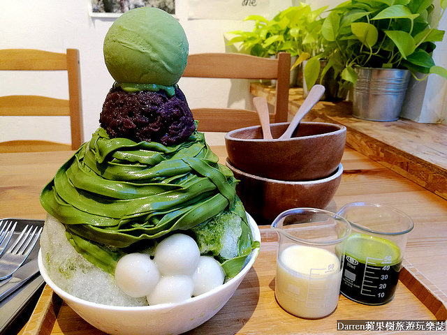 『桃園日式冰店』長腿食驗室★IG熱門打卡實驗風格有花牆甜點店抹茶冰超好拍/鄰近桃園藝文特區主題風格下午茶甜點店