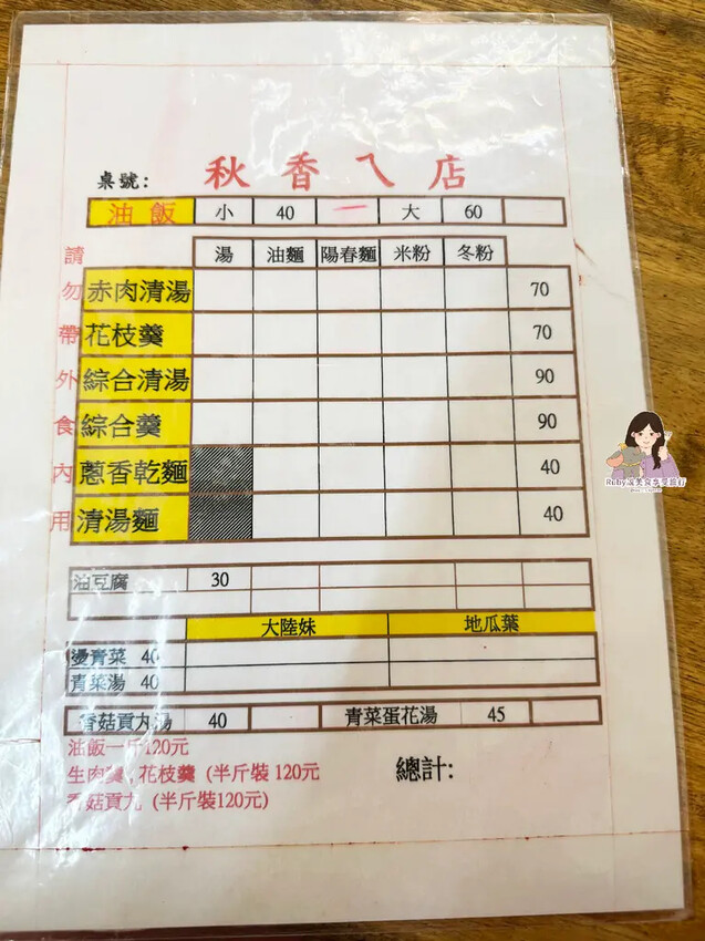 【板橋美食】秋香ㄟ店附菜單,赤肉羹用料實在,油飯麻油清香粒粒