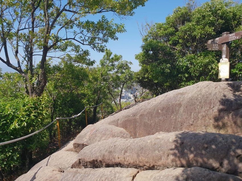 【台北.內湖】金面山步道剪刀石。辛巴蕊初次挑戰大岩壁。360度無死角觀看大台北盆地101+松山機場