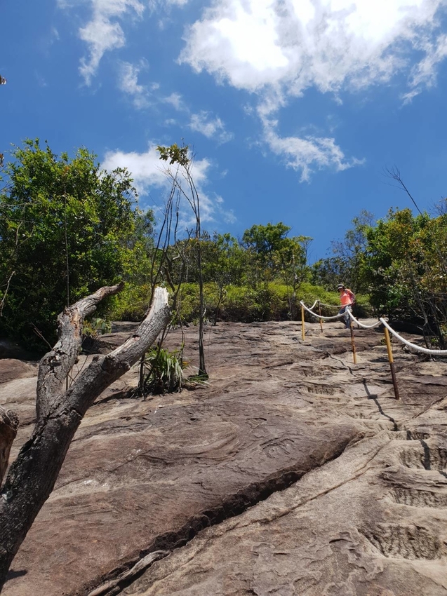【台北.內湖】金面山步道剪刀石。辛巴蕊初次挑戰大岩壁。360度無死角觀看大台北盆地101+松山機場