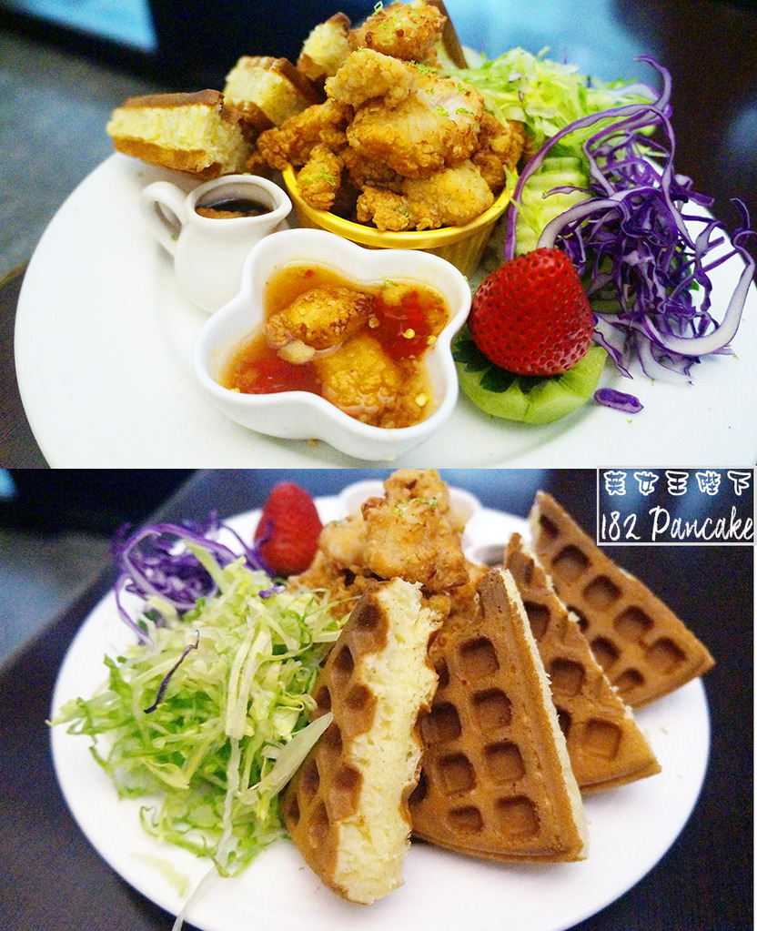 豐富又創意的鬆餅。拉絲麻糬抹茶鬆餅牽住你的心