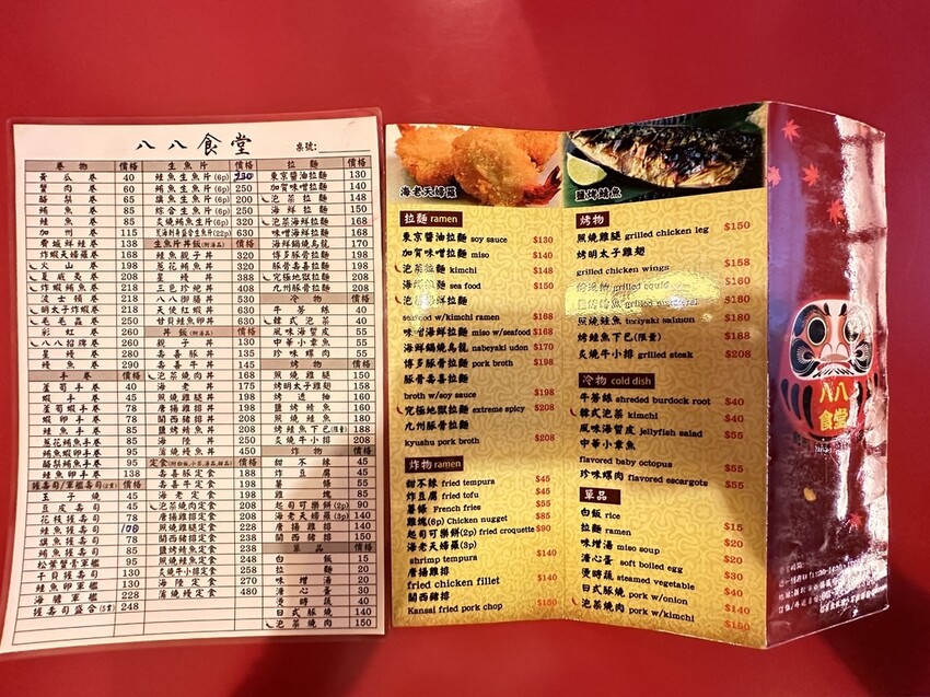 新北。板橋︱板橋車站的平價熱門日式料理有厲害的火山卷好吃CP值高︱八八食堂