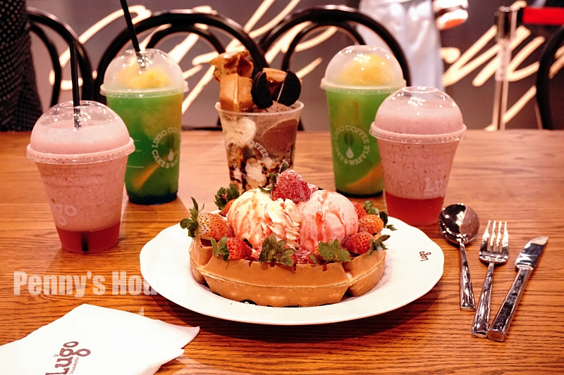 新竹巨城新開幕 - Cafe Lugo 鬆餅甜點不收服務費，新開幕飲品買一送一(附菜單/韓國咖啡廳)