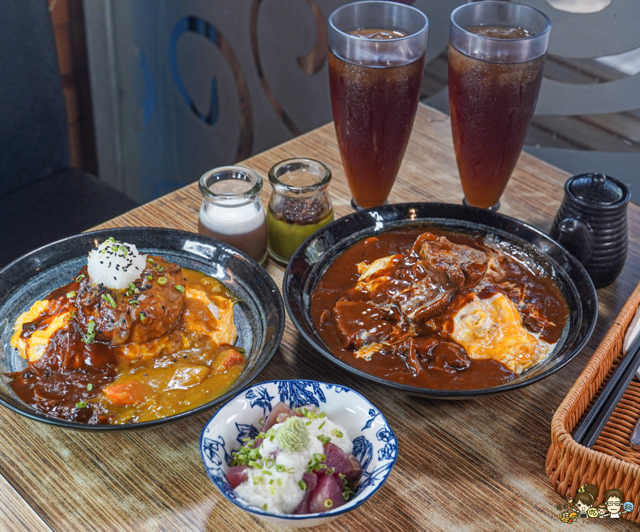 高雄美食 森本日式和風洋食堂,日籍主廚手作漢堡排、厚實滑嫩蛋包飯、雙拼咖哩醬 X 高雄日式洋食堂必訪 - 跟著尼力吃喝玩樂&親子生活