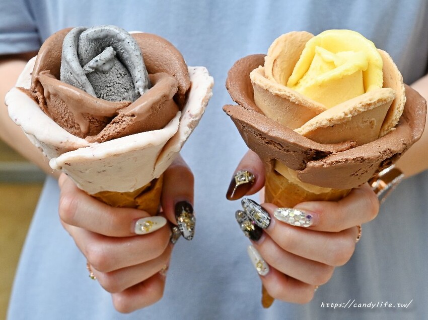 布達佩斯冰淇淋｜台中市區也吃得到絕美玫瑰花冰淇淋，堅持使用新鮮水果及純鮮奶手工製作，每日限量供應～