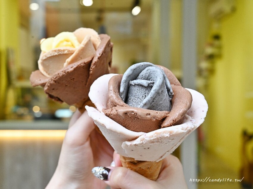 布達佩斯冰淇淋｜台中市區也吃得到絕美玫瑰花冰淇淋，堅持使用新鮮水果及純鮮奶手工製作，每日限量供應～