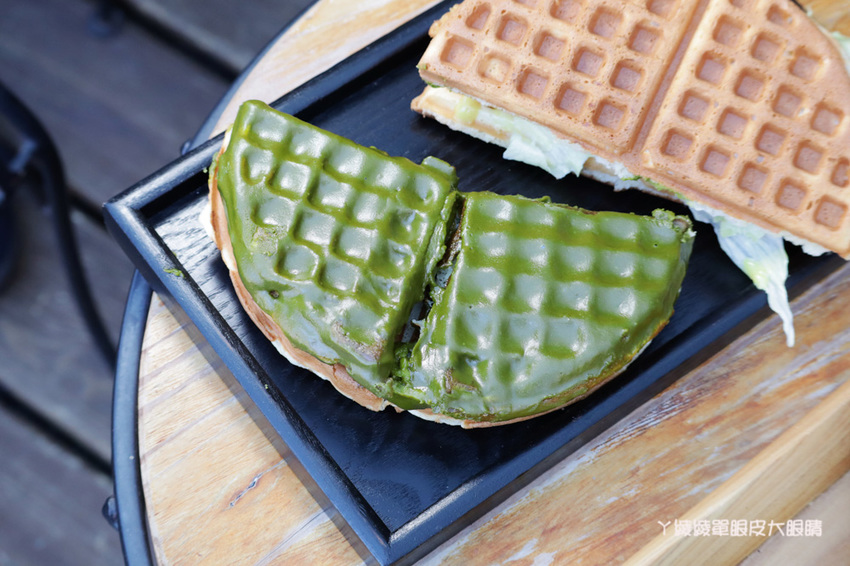 新竹竹北下午茶外送推薦黑瓦鬆餅!製作過程不加一滴水!隱藏版髒髒餅、抹茶控必吃又律森山
