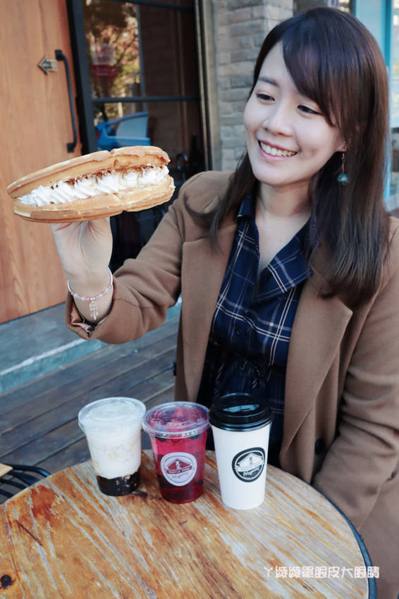 新竹竹北下午茶外送推薦黑瓦鬆餅!製作過程不加一滴水!隱藏版髒髒餅、抹茶控必吃又律森山