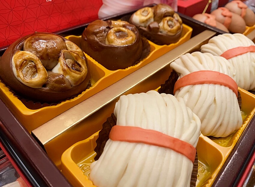 農曆閏月吃豬腳！！豬腳麵線造型饅頭超吸睛，油油亮亮超誘人，素食也能輕鬆吃！！