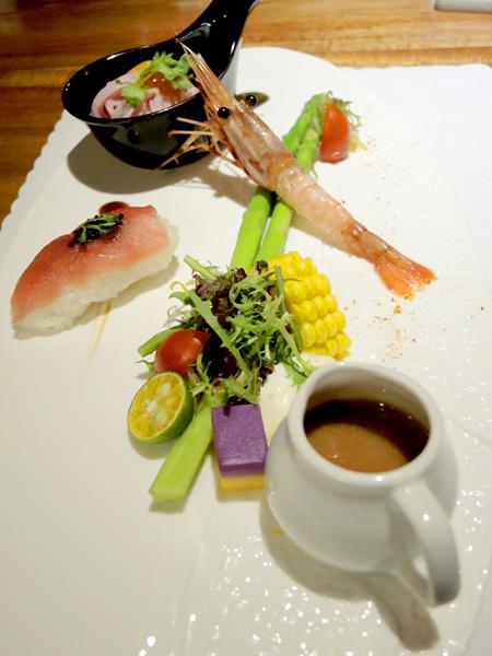 新北新莊 )甲午年創意料理- 新莊也能享受到奢華創意料理,潮式港式韓式法式台式都吃得到