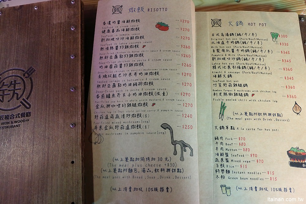 台南美食｜鐵木匠複合式餐廳~復古工業風秘密基地裡視覺與味覺的高CP值餐廳｜火鍋｜燉飯｜義大利麵 - 台南好Food遊