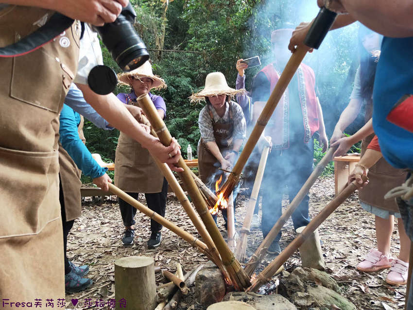 屏東童玩王國安坡部落.排灣族道地阿拜小米風味餐. 大自然森林教室DIY竹火祈福.DIY初魯克麻糬好有趣- Fresa芙芮莎♥莎旅憶食