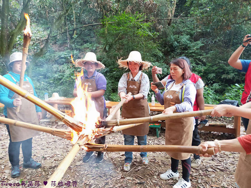 屏東童玩王國安坡部落.排灣族道地阿拜小米風味餐. 大自然森林教室DIY竹火祈福.DIY初魯克麻糬好有趣- Fresa芙芮莎♥莎旅憶食