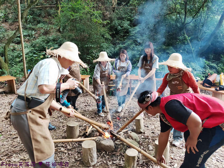 屏東童玩王國安坡部落.排灣族道地阿拜小米風味餐. 大自然森林教室DIY竹火祈福.DIY初魯克麻糬好有趣- Fresa芙芮莎♥莎旅憶食