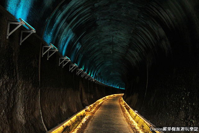 『苗栗旅遊景點』功維敘隧道★百年鐵道城牆隧道重現變身夢幻七彩隧道景點/貓貍山公園天熱消暑順遊好去處