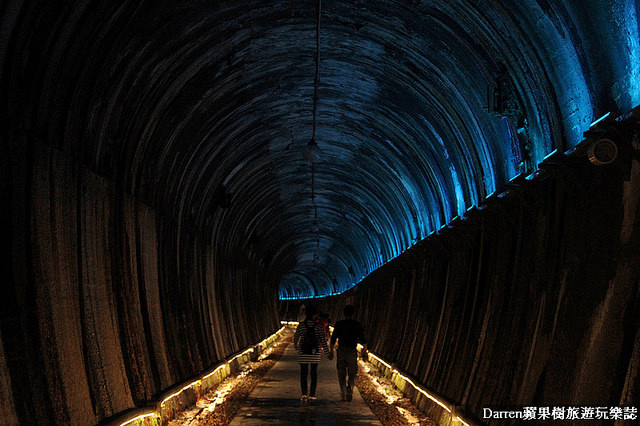 『苗栗旅遊景點』功維敘隧道★百年鐵道城牆隧道重現變身夢幻七彩隧道景點/貓貍山公園天熱消暑順遊好去處