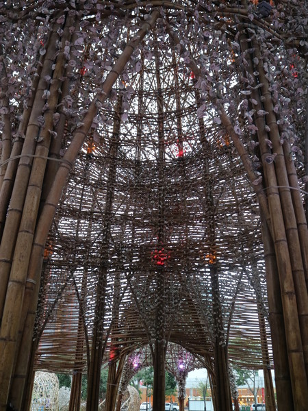 聚竹蚵地景藝術：【高雄旅遊】讓愛與祝福"聚"在一起，竹蚵地景藝術