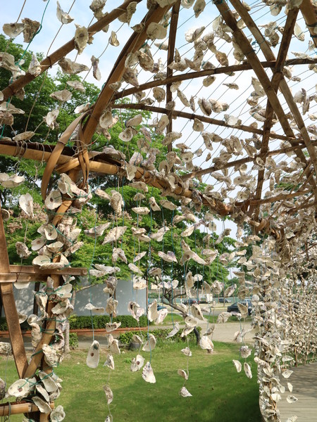 聚竹蚵地景藝術：【高雄旅遊】讓愛與祝福"聚"在一起，竹蚵地景藝術