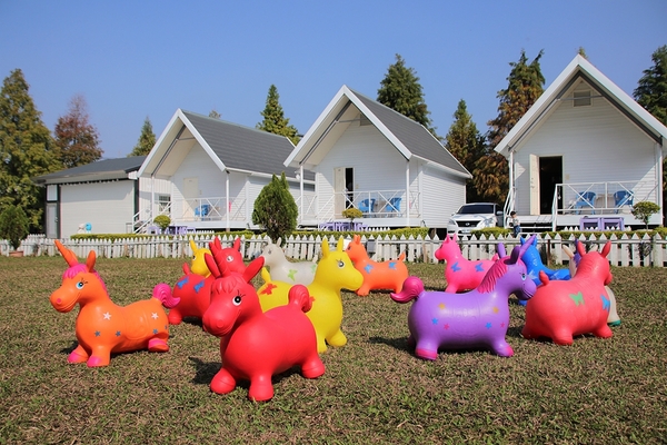 悅來居莊園落羽松：【嘉義民雄景點】悅來居莊園~白色唯美夢幻小木屋，一整排草原落羽松盡情美拍