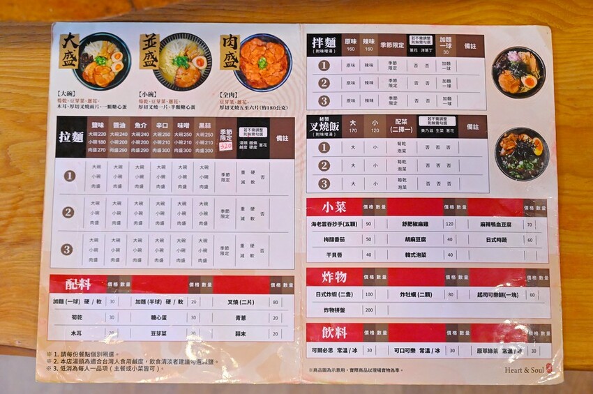 台中市北區台中北區美食推薦 7種湯頭12小時熬煮 特盛大肉量好滿足 洋食風季節拉麵推薦/盡心亭拉麵