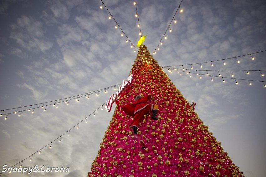 【活動．桃園】華泰名品城聖誕村～穿越的18米華麗聖誕樹、聖誕市集，整點還會浪漫飄雪