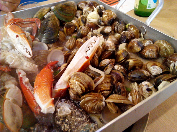 OMAYA春川炒雞(台南永華店)： ☆口碑券No.11☆【臺南Ω中西區】Omaya春川炒雞（永華店）。釜山巨無霸海鮮盆，各種新鮮食材超澎湃