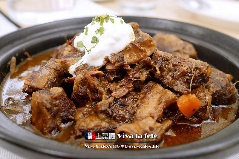 【台北】上菜囉 Viva la fete法式餐廳 ~ 高貴不貴的高CP值法式料理 20oz牛排大口吃!!! 美味紅酒燉牛肉吃爽爽 / 捷運忠孝新生 / 濟南路