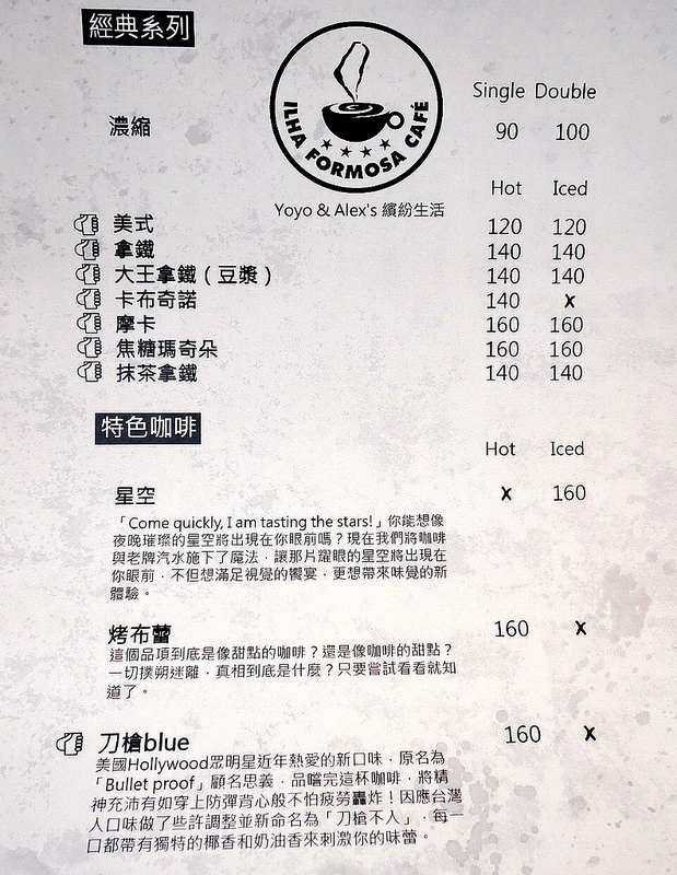 【台北】ILHA FORMOSA CAFÉ ~ 隱身赤峰街的優質創意咖啡館 來杯刀槍BLUE讓自己充滿元氣吧!!!