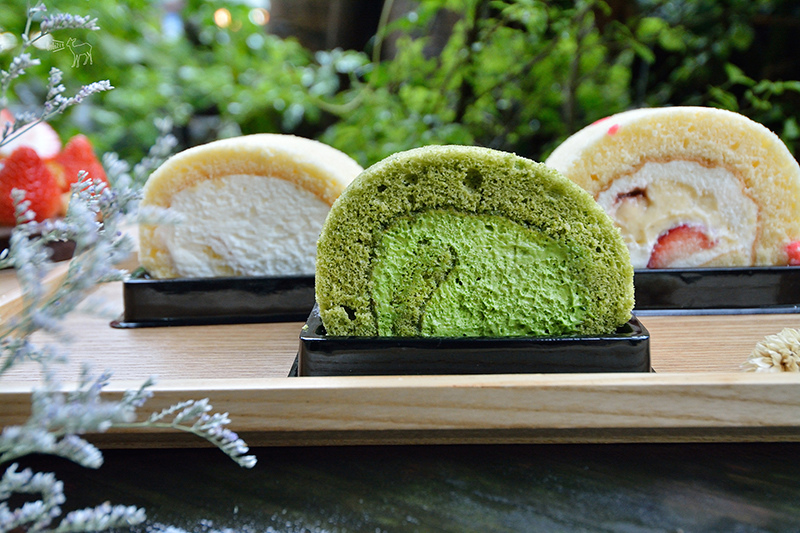 草莓季X抹茶:Project 25 甜食計劃 台北民生社區,生乳捲,京都小山園抹茶捲,草莓玫瑰卡士達捲,小金橘草莓塔