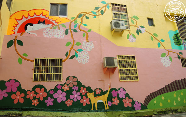 銀同社區藝術彩繪：作伙來企投【台南･銀同里彩繪巷弄 貓咪高地】貓咪控的好去處