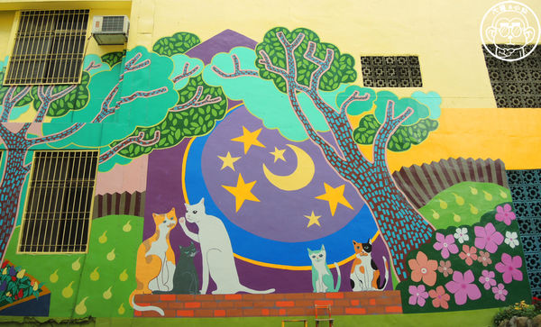 銀同社區藝術彩繪：作伙來企投【台南･銀同里彩繪巷弄 貓咪高地】貓咪控的好去處