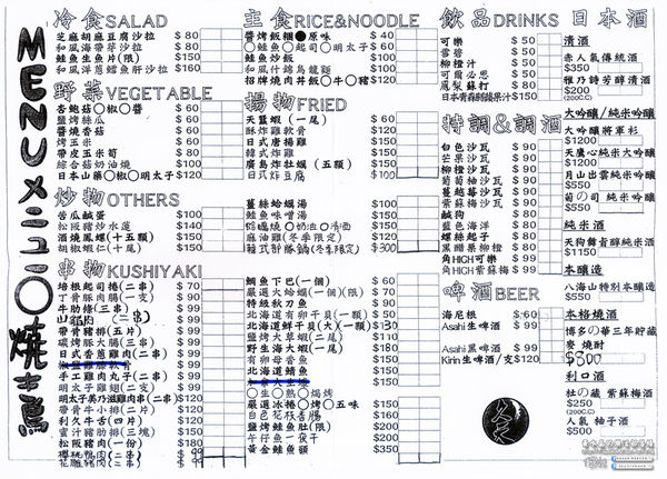 久天串燒居酒屋│北捷/府中站/板橋站(板橋深夜食堂串燒居酒屋,要微醺就要來這啦!)