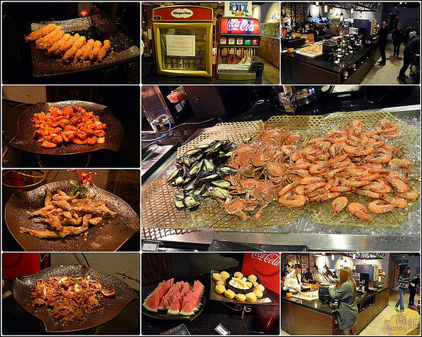 潼阪 帝王蟹黑毛牛 頂級燒烤：台中帝王蟹吃到飽。潼阪帝王蟹黑毛牛頂級燒烤。專人代烤零失敗。食材高檔服務優上餐快吃得很過癮!@sunny吃喝遊樂