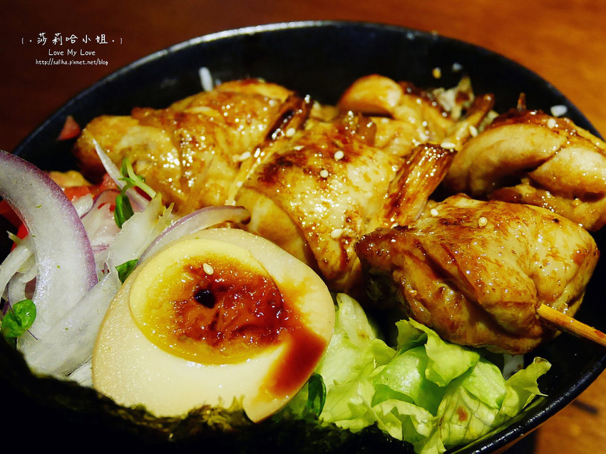 士林直火人燒肉丼飯屋串燒雞肉蓋飯 (1)