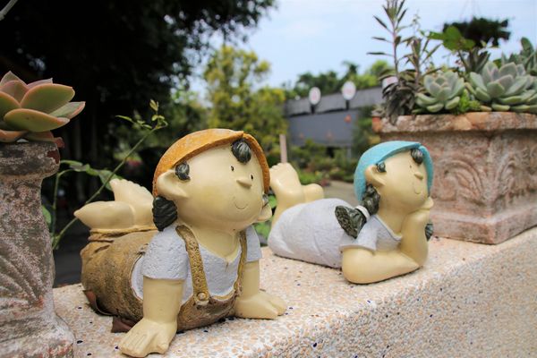 文心園・花園咖啡：【南投景點】文心園花園咖啡~巴洛克式的歐風設計，浪漫的異國風情，復古唯美水池，免費無料的拍照景點