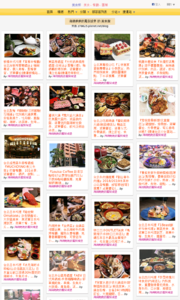 海綿飽飽的鳳梨城堡的美食牆