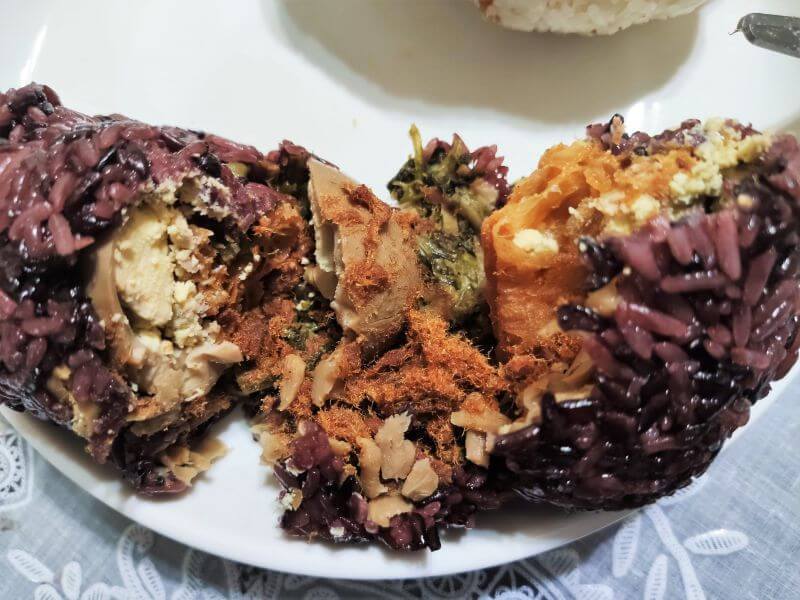 阿婆飯糰 紫米飯糰