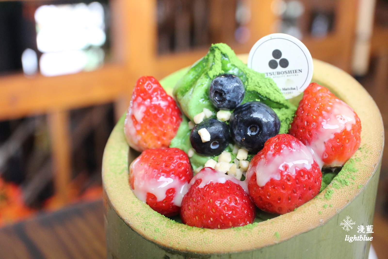 台中美食：淺藍 × 三星丸～草莓季限定必吃草莓御判燒、山城花魁、山城盛宴，滿滿的抹茶加草莓大平台!